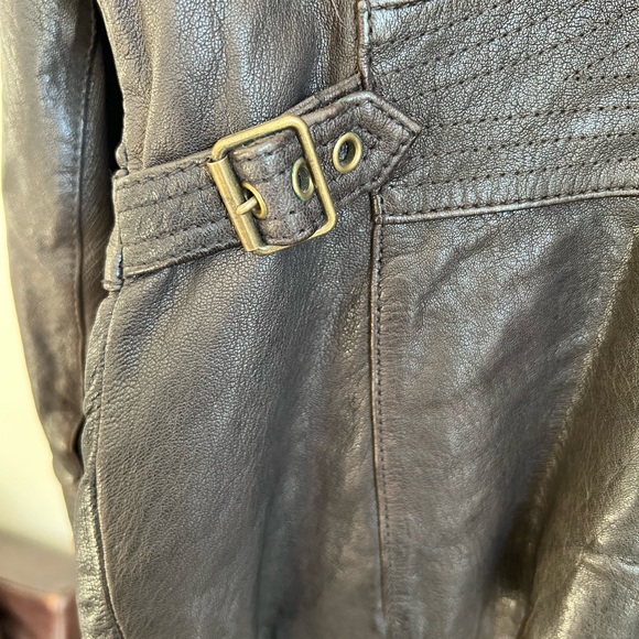 EUC Banana Republic Leather Aviator Jacket - Picture 3 of 11